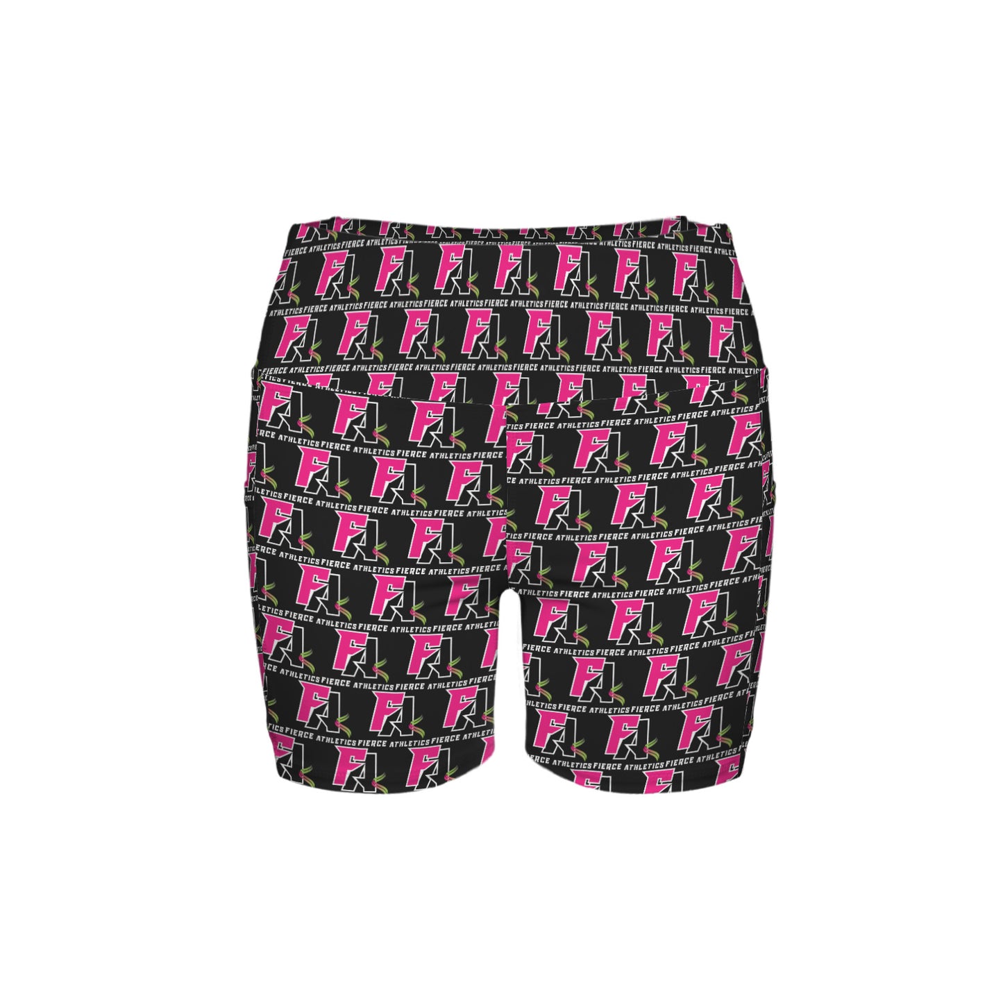High Waist Deep Pockets Yoga Shorts