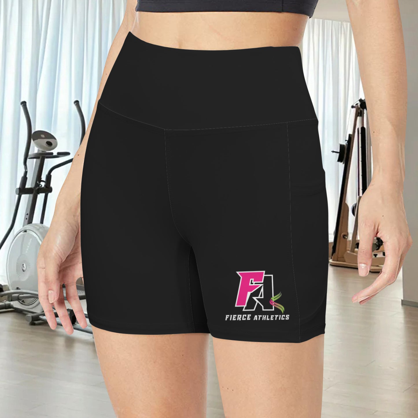 High Waist Deep Pockets Yoga Shorts